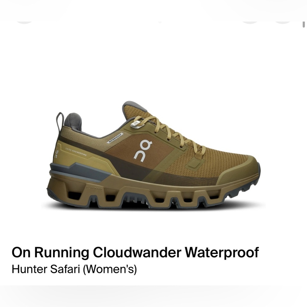 OnCloud Cloudwander Waterproof Sneakers in Hunter/Safari